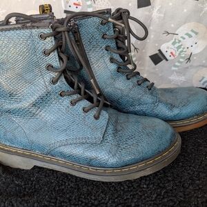 Dr. Martens Blue Lace Up Boots